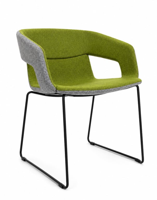 Chaise de réunion Narbutas avec accoudoirs