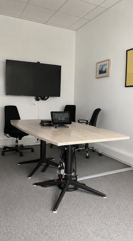 Table de réunion tonneau 200x100 en bois