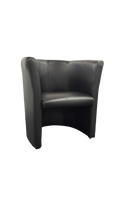 Fauteuil cuir noir