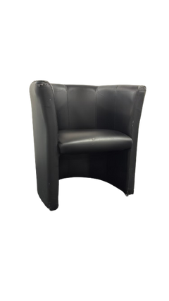 Fauteuil cuir noir
