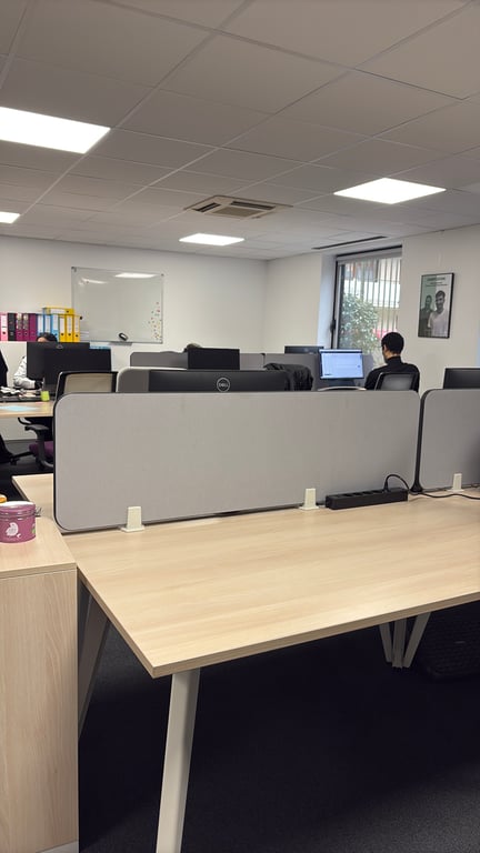 Cloison de bureau en tissu