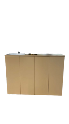Armoire basse avec portes battantes - face