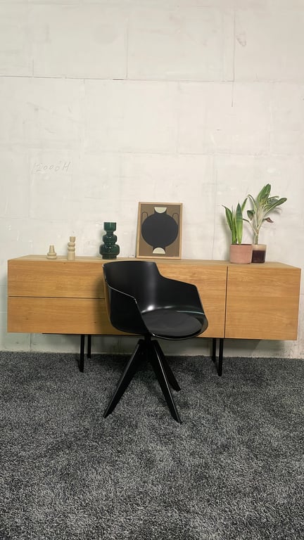 Chaise de réunion MDF Flow Slim - 3-4