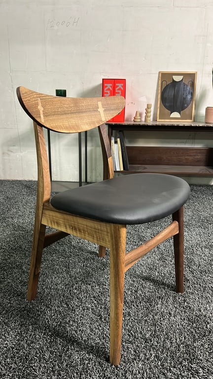 Chaise de cafétéria Woodlandea Sienna Chêne et Cuir - 3-4