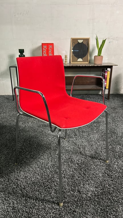 Chaise de réunion Arper Catifa 46 Rouge - 3-4