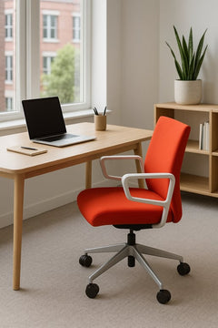 Fauteuil de bureau Orange avec roulettes