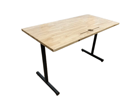 Bureau Droit 140cm en bois