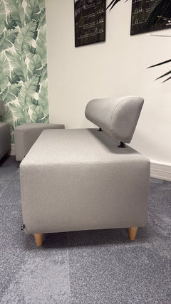 Canapé rectangulaire Harmony Lightgrey - 3-4