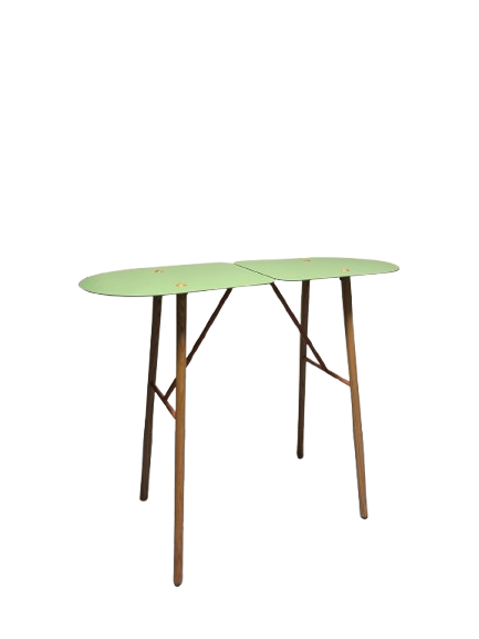 Table basse rectangulaire en métal