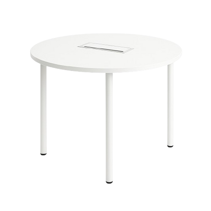 Table de réunion ronde avec accès intégré