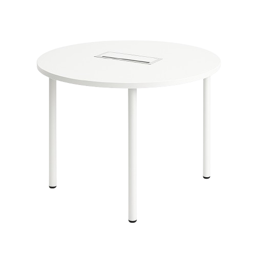 Table de réunion ronde avec accès intégré