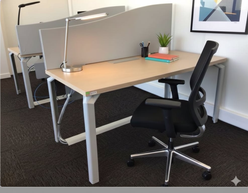 Bureau droit 160x80 - 3-4