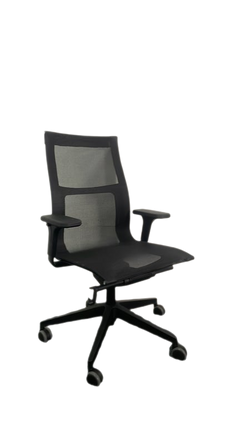 Fauteuil de bureau ICF Una plus Noir - 3-4