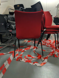 Chaise de réunion empilable Sokoa Add form Rouge - arriere