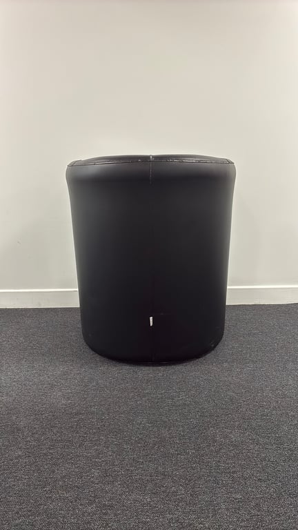 Fauteuil cuir noir - 3-4