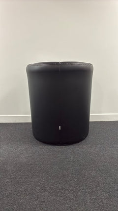 Fauteuil cuir noir - 3-4
