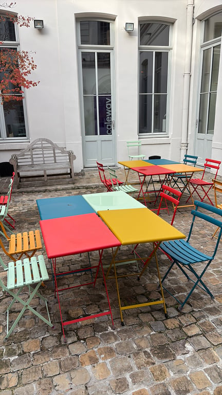 Table d'extérieur rectangulaire rabattable - 3-4