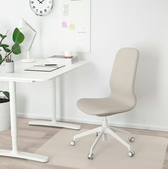 Chaise de réunion IKEA Langfjall gris clair