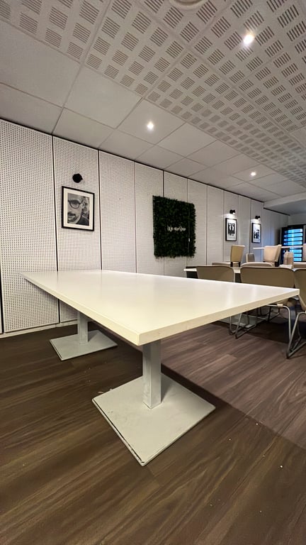 Table rectangulaire 240x100 blanche