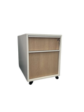 Caisson de rangement avec roulettes et serrure à clé