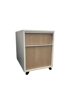 Caisson de rangement avec roulettes et serrure à clé