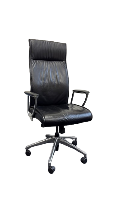 Fauteuil de bureau cuir noir