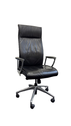 Fauteuil de bureau cuir noir
