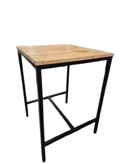 Table haute rectangulaire 75x75cm - 3-4