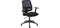 Fauteuil de bureau en tissu noir