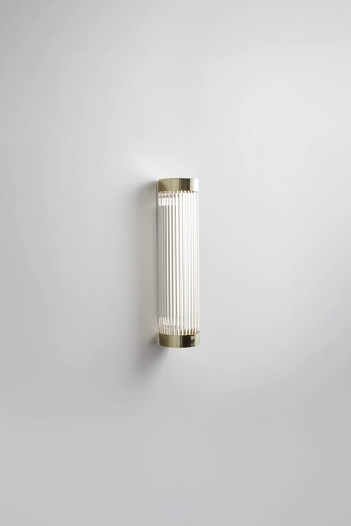 Applique murale LED en laiton poli