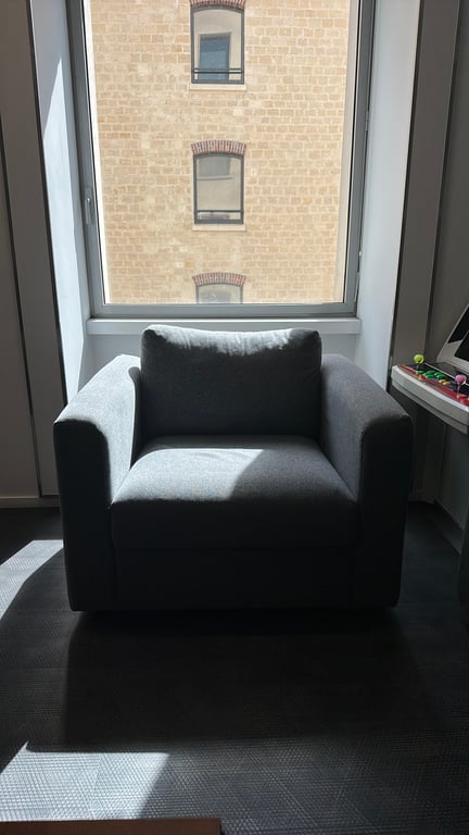 Fauteuil IKEA Vimle Gris - face