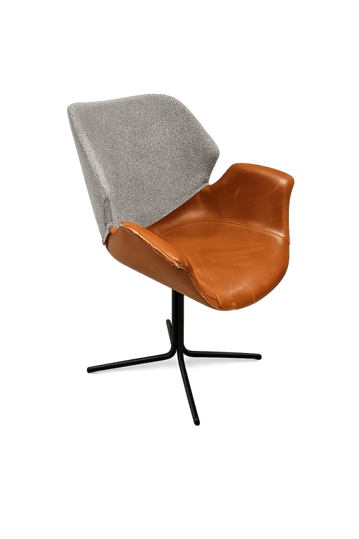 Chaise de réunion Zuiver en cuir et tissu