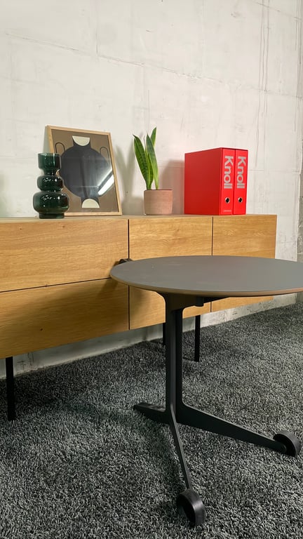 Table basse ronde 60x60 noire