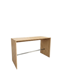Table haute rectangulaire 180x80 chêne