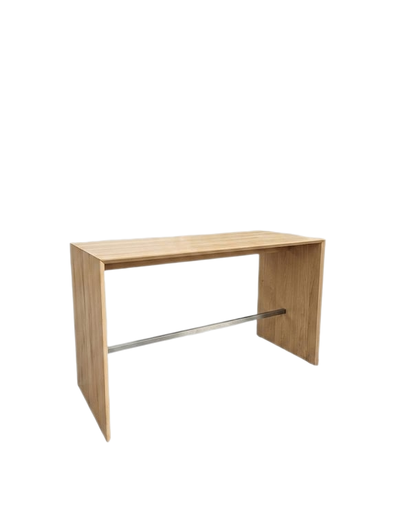 Table haute rectangulaire 180x80 chêne