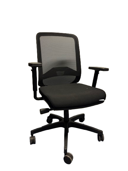 Fauteuil de bureau avec roulettes et dossier en résille