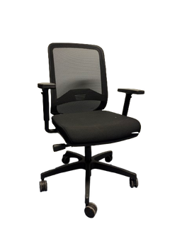 Fauteuil de bureau avec roulettes et dossier en résille