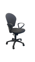Fauteuil de bureau tissu noir