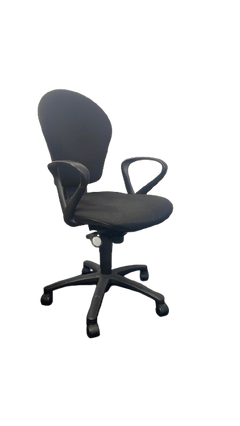 Fauteuil de bureau tissu noir