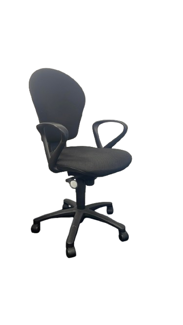 Fauteuil de bureau tissu noir