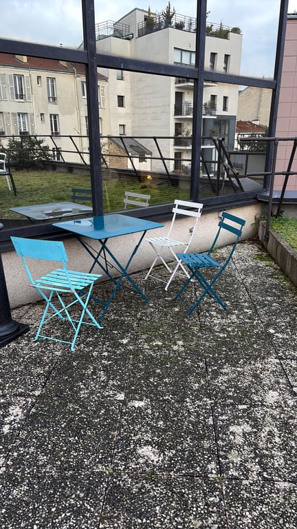 Chaise pliante extérieur bleu - 3-4