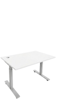 Pack étudiant confort : bureau assis-debout 120x80 et fauteuil de bureau