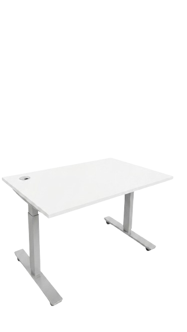 Pack étudiant confort : bureau assis-debout 120x80 et fauteuil de bureau