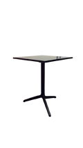 Table rectangulaire 60x60 en aluminium rabatable