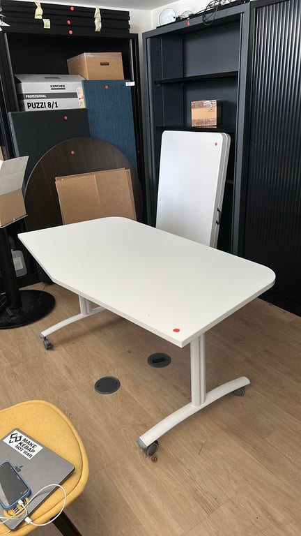 Bureau droit rabattable 151x77 cm - 3-4