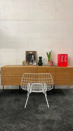 Fauteuil Audo Copenhagen WM String Blanc