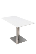 Table de cafétéria rectangulaire blanche - Pedrali Inox 4497