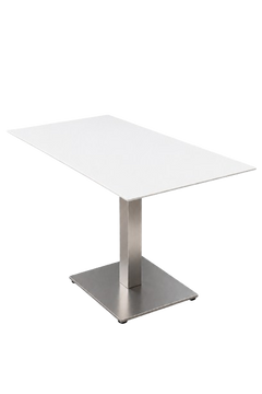 Table de cafétéria rectangulaire blanche - Pedrali Inox 4497