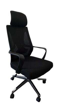 Fauteuil de bureau avec têtière et roulettes