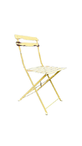 Chaise d'extérieur pliante métal jaune